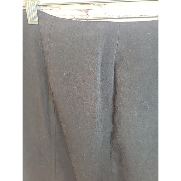 Croft & Barrow Black Straight Side Slit Career Casual Midi Skirt Women's Size 10 - Picture 9 of 11